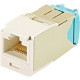 Panduit Mini-Com Network Connector - 1 x RJ-45 Male - Off White - TAA Compliance CJT6X88TGIW