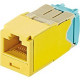 Panduit Mini-Com Network Connector - 1 x RJ-45 Male - Yellow - TAA Compliance CJT6X88TGYL