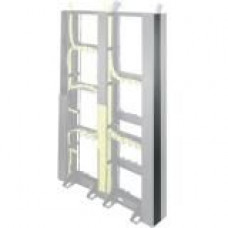 Middle Atlantic Products End Cable Organizer, 45 RU - Cable Organizer - Black - 45U Rack Height - Steel CK-45E