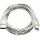 SYBA Multimedia Connectland CL-CAB20043 USB Cable - 5.91 ft USB Data Transfer Cable - First End: 1 x Type A Male USB - Second End: 1 x Type B Male USB - Silver - RoHS Compliance CL-CAB20043