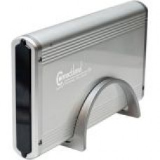 SYBA Connectland Drive Enclosure - USB 2.0 Host Interface External - Silver - 1 x 3.5" Bay CL-ENC35008