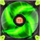 Thermaltake Luna 12 LED Green - 1 x 120 mm - 1200 rpm - 1 x 50.4 CFM - 20.7 dB(A) Noise - Hydraulic Bearing - 3-pin - Green LED - 4.6 Year Life CL-F009-PL12GR-A