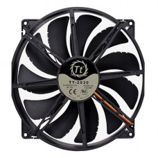 Thermaltake Pure 20 DC Fan - 1 x 200 mm - 1 x 129.6 CFM - Long Life Sleeve Bearing - 3-pin CL-F015-PL20BL-A