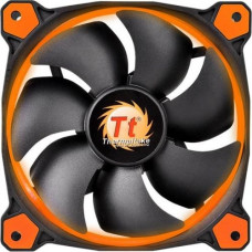 Thermaltake Riing 14 High Static Pressure LED Radiator Fan - 140 mm - 1400 rpm51.2 CFM - 28.1 dB(A) Noise - Hydraulic Bearing - 3-pin - Orange LED - 4.6 Year Life CL-F039-PL14OR-A