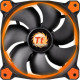 Thermaltake Riing 14 High Static Pressure LED Radiator Fan - 140 mm - 1400 rpm51.2 CFM - 28.1 dB(A) Noise - Hydraulic Bearing - 3-pin - Orange LED - 4.6 Year Life CL-F039-PL14OR-A