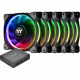 Thermaltake Riing Plus 12 LED RGB Radiator Fan TT Premium Edition (5 Fan Pack) - 120 mm - 48.3 CFM - 24.7 dB(A) Noise - Hydraulic Bearing - 9-pin USB 2.0 - RGB LED - 4.6 Year Life CL-F054-PL12SW-A