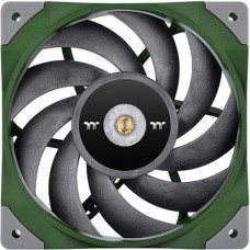Thermaltake TOUGHFAN 12 Cooling Fan - 1 Pack - 4.72" Maximum Fan Diameter - 436.5 gal/min Maximum Airflow - 2000 rpm - 22.3 dB(A) Noise - Hydraulic Bearing - 4 PIN PWM - Racing Green - 1 pc(s) - Case, Chassis - 4.6 Year Life CL-F117-PL12RG-A