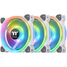 Thermaltake Riing Trio 12 RGB Radiator Fan White TT Premium Edition (3-Fan Pack) - 3 Pack - 4.72" Maximum Fan Diameter - 307.7 gal/min Maximum Airflow - 1500 rpm - 25.2 dB(A) Noise - Hydraulic Bearing - USB 2.0 connectors (9 Pin) - RGB LED - White - 