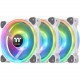 Thermaltake Pure 12 ARGB Sync Radiator Fan White TT Premium Edition (3-Fan Pack) - 3 Pack - 4.72" Maximum Fan Diameter - 422.3 gal/min Maximum Airflow - 1500 rpm - 25.8 dB(A) Noise - Hydraulic Bearing - 2510-4P , LED 5V RGB Header - ARGB LED - White 