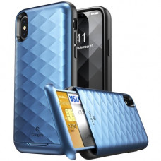 I-Blason Argos iPhone X Case - For Apple iPhone X Smartphone - Blue - Smooth - Polycarbonate, Thermoplastic Polyurethane (TPU) CL-IPHX-ARGS-BE