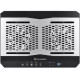 Thermaltake Massive TM Notebook Cooler - 2 Fan(s) - 1000 rpm rpm - 458.3 gal/min - Aluminum, Plastic - Black CL-N002-PL12BL-A