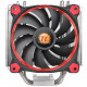 Thermaltake Riing Silent 12 Red CPU Cooler - 1 x 120 mm - 1400 rpm - 1 x 53 CFM - 18 dB(A) Noise - Hydraulic Bearing - 4-pin PWM - Socket LGA 2011-v3, Socket R LGA-2011, Socket B LGA-1366, Socket H LGA-1156, Socket H2 LGA-1155, Socket H4 LGA-1151, Socket 