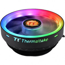 Thermaltake UX100 ARGB Lighting CPU Cooler - 1 Pack - 38.8 CFM - 26.9 dB(A) Noise - Hydraulic Bearing - 3-pin 5V RGB header, 3-pin 2510 - Socket H LGA-1156, Socket H2 LGA-1155, Socket H4 LGA-1151, Socket H3 LGA-1150, Socket T LGA-775, Socket AM4, Socket F