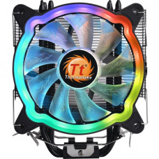 Thermaltake UX200 ARGB Lighting CPU Cooler - 1 x 43.3 CFM - 26.3 dB(A) Noise - Air Cooler - Hydraulic Bearing, Self-lubricating Bearing - 3-pin 5V RGB header, 4-pin 2510 - Socket H LGA-1156, Socket H2 LGA-1155, Socket H4 LGA-1151, Socket H3 LGA-1150, Sock