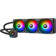 Thermaltake TH360 ARGB Sync AIO Liquid Cooler - 4.72" Maximum Fan Diameter - 443.4 gal/min Maximum Airflow - 1500 rpm - 28.2 dB(A) Noise - Liquid Cooler Cooler - 2510-3 Pin, 5 V ARGB header-3 Pin - Socket LGA-1700, Socket LGA-1200, Socket H LGA-1156,