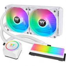 Thermaltake Floe RC240 CPU & Memory AIO Liquid Cooler Snow Edition - 4.72" Maximum Fan Diameter - 443.4 gal/min Maximum Airflow - 1500 rpm - 28.2 dB(A) Noise - Liquid Cooler - 2510-4PIN - Socket R4 LGA-2066, Socket LGA 2011-v3, Socket R LGA-2011,