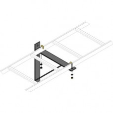 Middle Atlantic Products Mounting Bracket for Cable Ladder - Black CLB-TSB-W24