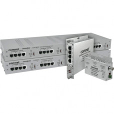 Comnet 1 Channel Ethernet over Coaxial Cable with Pass-through PoE - 1 x Network (RJ-45) - 5000 ft Extended Range - TAA Compliance CLFE1EOC