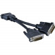 Viewsonic DVI Y Cable 0.18m, Black - 7.09" DVI Video Cable - First End: 2 x DVI Digital Video - Supports up to 2560 x 1600 - Black CLOUD-CABLE-001