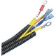 Panduit Cable Loom - Cable Loom - Black - 1 Pack - 1.48" Internal Diameter - Polyethylene - TAA Compliance CLT150F-D20