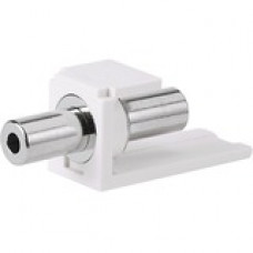 Panduit Mini-Com Mini-phone Audio Adapter - 1 Pack - 1 x Mini-phone Female Stereo Audio - 1 x Mini-phone Female Stereo Audio - Zinc Connector - Electric Ivory - TAA Compliance CM35MSCEIY