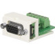 Panduit Mini-Com Video Connector - 1 x HD-15 Female - Electric Ivory - TAA Compliance CMD15HDEIY
