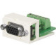 Panduit Mini-Com Video Connector - 1 x HD-15 Female - International Gray - TAA Compliance CMD15HDIGY