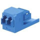 Panduit Fiber Optic Duplex Network Adapter - 1 Pack - 2 x LC Network - Blue, Black - TAA Compliance CMDSLCZBL