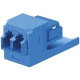 PANDUIT Mini-Com Fiber Optic Adapter Module - LC - RoHS, TAA Compliance CMDSLCZBU