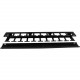 Startech.Com 1U Horizontal Finger Duct Rack Cable Management Panel with Cover - Cable Management Panel - 1 Pack - 1U Rack Height - 19" Panel Width - TAA Compliant - RoHS, TAA Compliance CMDUCT1UX
