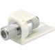 Panduit Mini-Com F-Type Antenna Adapter - 1 Pack - 1 x F Connector Female Antenna - Arctic White - TAA Compliance CMFSRAWY