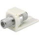 Panduit Antenna Connector - 1 Pack - 1 x F Connector - Off White - TAA Compliance CMFSRIWY