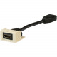 Panduit  PanNet Mini-Com HDMI Audio/Video Cable - HDMI A/V Cable for Faceplate, Patch Panel, Audio/Video Device - First End: 1 x HDMI Female Digital Audio/Video - Second End: 1 x HDMI Female Digital Audio/Video - Brass, Tin Plated Connector - Electric Ivo