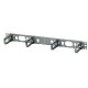 PANDUIT Open-Access Horizontal Cable Manager - Black - 1U Rack Height - 19" Panel Width - TAA Compliance CMPHF1