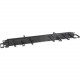 Startech.Com 1U 19" Horizontal Cable Management Panel - Combination Horizontal Finger Ducts and Vertical/ Horizontal D-Ring Hooks - Black - 1 Pack - 1U Rack Height - 19" Panel Width - Steel - TAA Compliant - RoHS, TAA Compliance CMPNL1UC