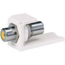 Panduit Mini-Com RCA Audio Adapter - 1 Pack - 1 x RCA Female Audio - International Gray, Green - TAA Compliance CMRPGIG