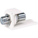 Panduit Mini-Com RCA Audio Adapter - 1 Pack - 1 x RCA Female Audio - White, Blue - TAA Compliance CMRPBWH