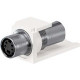 Panduit Mini-Com CMSVCWHY Audio/Video Connector Adapter - 1 Pack - White - TAA Compliance CMSVCWHY