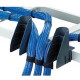 Panduit Cable Waterfall - White - 1 Pack - Glass-filled Nylon, Nylon 6.6, Plastic - TAA Compliance CMW-KIT10