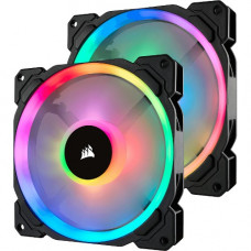 Corsair LL140 Cooling Fan - 140 mm - 1300 rpm51.5 CFM - 25 dB(A) Noise - Hydraulic Bearing - 4-pin PWM - RGB LED CO-9050074-WW