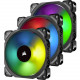 Corsair ML120 PRO RGB Cooling Fan - 1 x 120 mm - 1600 rpm - 3 x 47.3 CFM - 25 dB(A) Noise - Magnetic Levitation - 4-pin PWM - RGB LED - Plastic - Retail CO-9050076-WW
