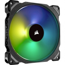 Corsair ML140 PRO RGB LED 140MM PWM Premium Magnetic Levitation Fan - Single Pack - 1 x 140 mm - 1200 rpm - 1 x 55.4 CFM - 20.4 dB(A) Noise - Magnetic Levitation - 4-pin PWM - RGB LED - Plastic - Retail CO-9050077-WW