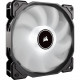 Air Series AF120 LED (2018) White 120mm Fan Single Pack - 1 x 120 mm - 1400 rpm - 1 x 52 CFM - 26 dB(A) Noise - Hydraulic Bearing - 3-pin - White LED - 4.6 Year Life CO-9050079-WW