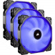 Air Series AF120 LED (2018) Blue 120mm Fan Triple Pack - 120 mm - 1400 rpm52 CFM - 26 dB(A) Noise - Hydraulic Bearing - 3-pin - Blue LED - 4.6 Year Life CO-9050084-WW