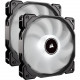 Air Series AF140 LED (2018) White 140mm Fan Dual Pack - 140 mm - 1150 rpm62 CFM - 26 dB(A) Noise - Hydraulic Bearing - 3-pin - White LED - 4.6 Year Life CO-9050088-WW