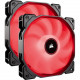 Air Series AF140 LED (2018) Red 140mm Fan Dual Pack - 140 mm - 1150 rpm62 CFM - 26 dB(A) Noise - Hydraulic Bearing - 3-pin - Red LED - 4.6 Year Life CO-9050089-WW
