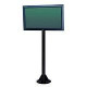 Peerless COL610P Flat Panel Pedestal - Steel - Black - TAA Compliance COL610P