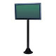 Peerless COL810P Flat Panel Pedestal - Steel - Black - TAA Compliance COL810P