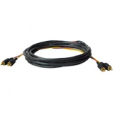 Kramer CP-2RAM/2RAM-25 Coaxial Audio Cable - 25 ft Coaxial Audio Cable for Audio Device - First End: 2 x RCA Male Stereo Audio - Second End: 2 x RCA Male Stereo Audio - Gold Plated Contact CP-2RAM/2RAM-25