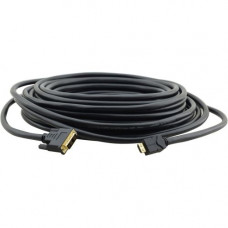 Kramer HDMI to DVI Cable - Plenum Rated - 25 ft DVI/HDMI Video Cable - First End: 1 x HDMI - Second End: 1 x DVI (Single-Link) Male Digital Video CP-HM/DM-25